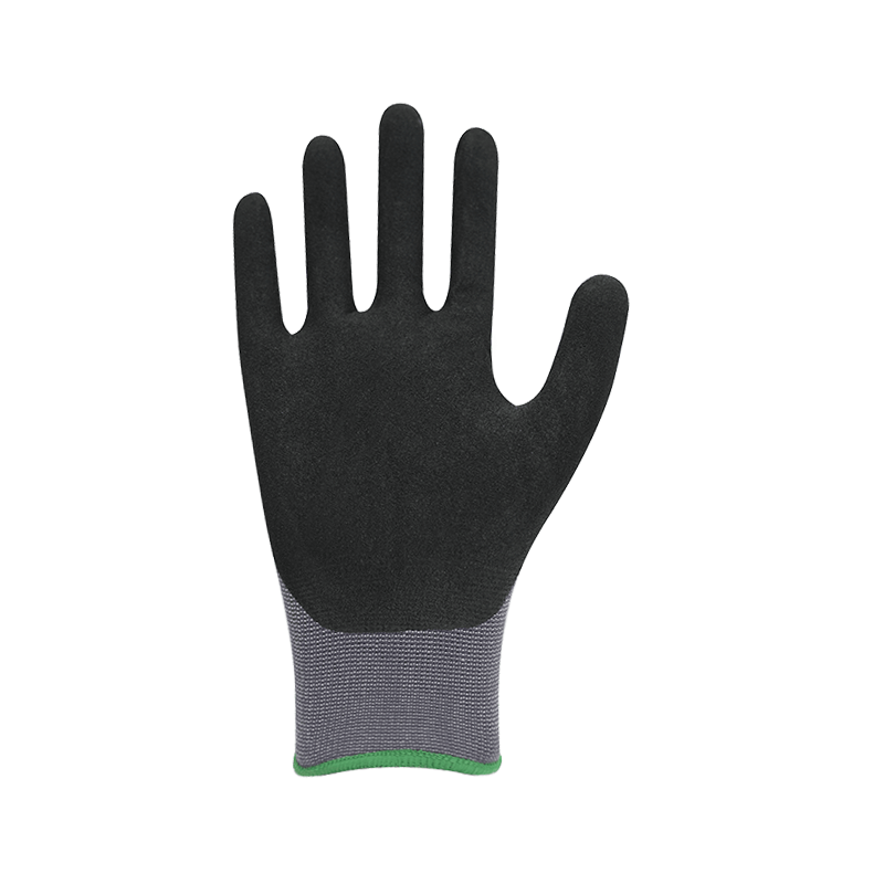 Lapisan nilon/spandeks 15G dengan lapisan nitril berpasir